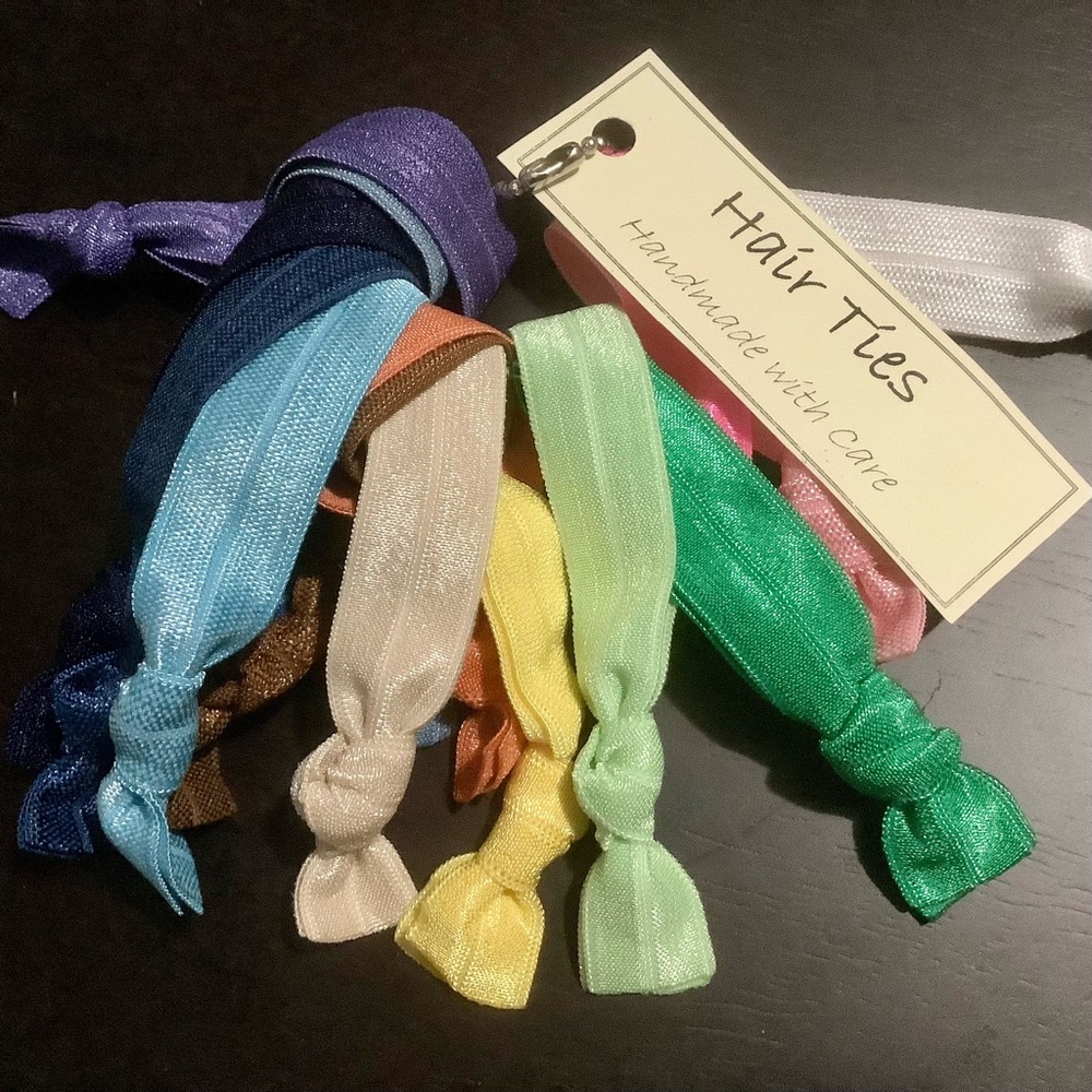 Hair Ties mixed colors set of 15